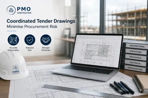 Tender drawings for commercial construction procurement